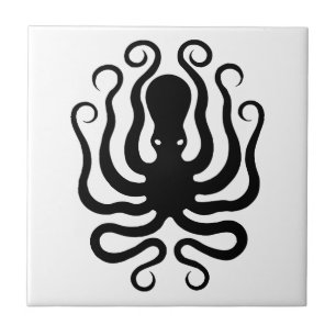 Carreau En Céramique Octopus, relief grec