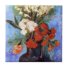 Carreau En Céramique Oeillets de vase d'autres fleurs Vincent van Gogh