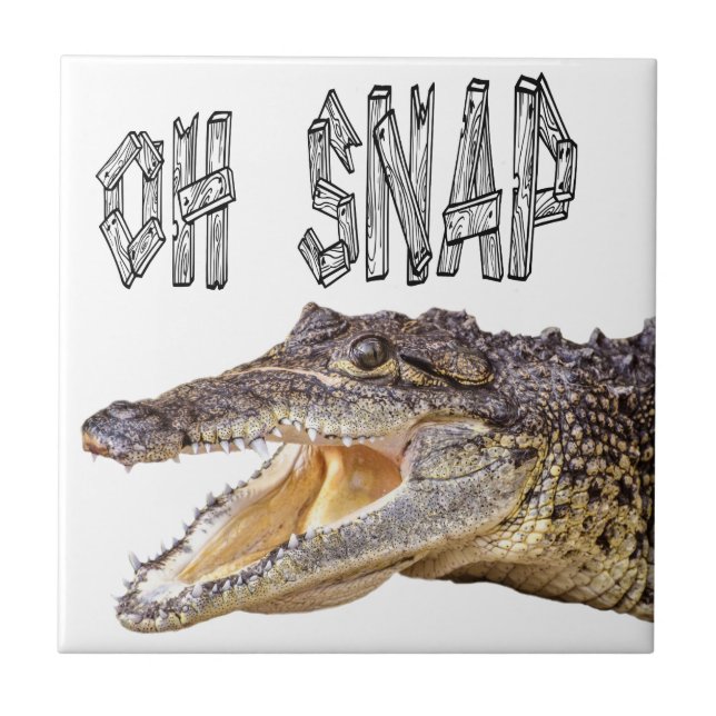 Carreau En Céramique OH SNAP - Gator en colère (Devant)
