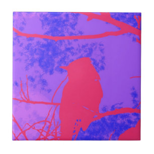 Carreau En Céramique Oiseau rose