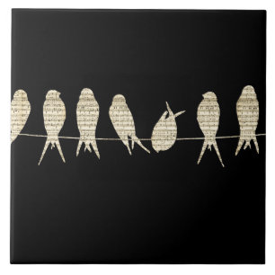 Carreau En Céramique Oiseaux musicaux