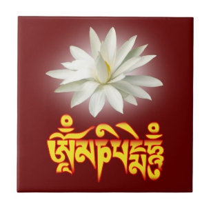 Carreau En Céramique Om mani padme mantra
