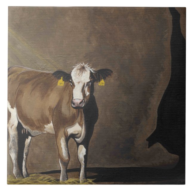 Carreau En Céramique Ombre de vache (Devant)