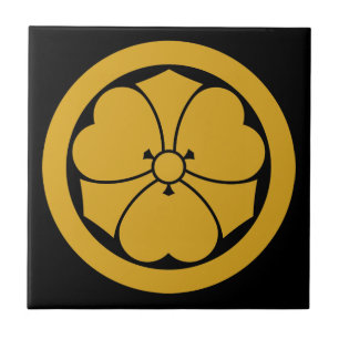 Carreau En Céramique Oxalis avec épées en cercle 1