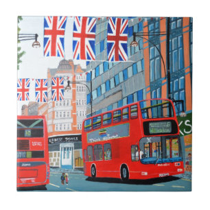 Carreau En Céramique Oxford Street - Jubilé de diamant de la reine
