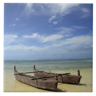 Carreau En Céramique Pacifique Sud, Polynésie française, Moorea.