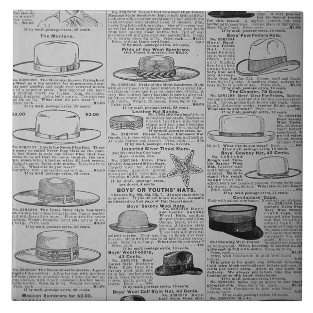 Carreau En Céramique Pages de Sears, chevreuil mâle de Chicago, (Devant)