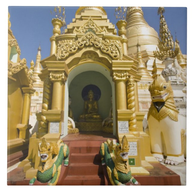Carreau En Céramique Pagode de Shwedagon (Paya), grand site de temples  (Devant)