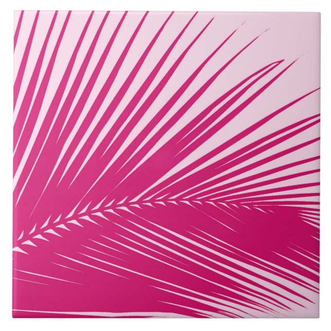 Carreau En Céramique Palmette - rose magenta (Devant)