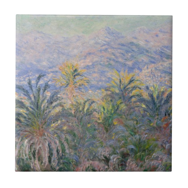 Carreau En Céramique Palmiers de Claude Monet | chez Bordighera (Devant)