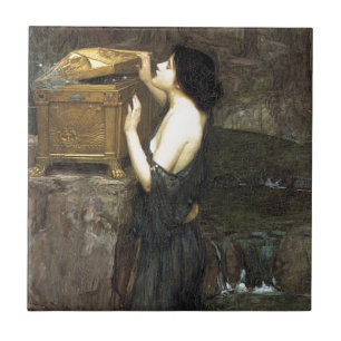 Carreau En Céramique Pandore [John William Waterhouse]