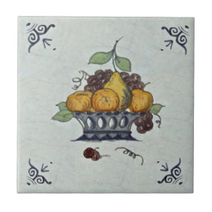 Carreau En Céramique Panier en céramique Repro Antique Delft