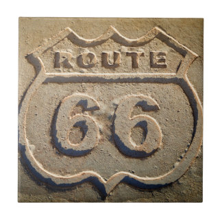 Carreau En Céramique Panneau historique de la route 66, Arizona