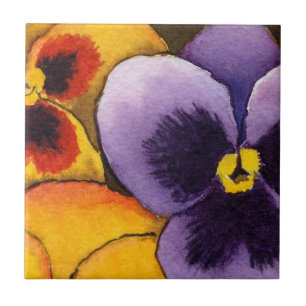 Carreau En Céramique "Pansy #1" Cuisine Jardin Carrelage céramique