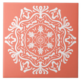 Carreau En Céramique Papaya Mandala