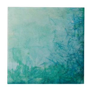 Carreau En Céramique Papier avec l'abrégé sur bleu, vert, et noir