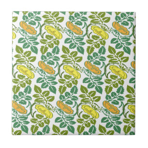 Carreau En Céramique Papier peint floral Art Nouveau Buttercup damassé