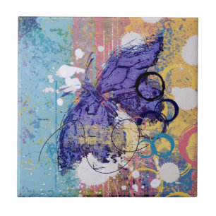 Carreau En Céramique Papillon