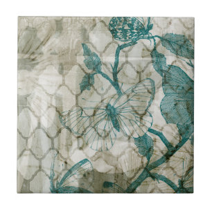 Carreau En Céramique Papillons arabes VI