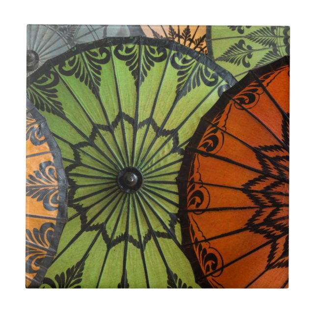 Carreau En Céramique parasols en vente, bagan, myanmar (Devant)
