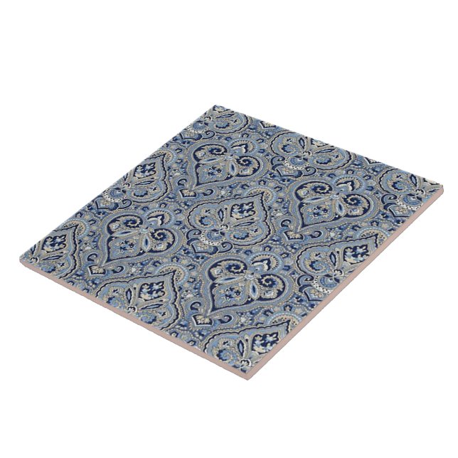 Carreau En Céramique Paris Paisley Indigo (Côté)