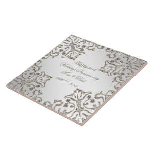 Carreau En Céramique Parties scintillant 60e Carrelage Mariage Annivers