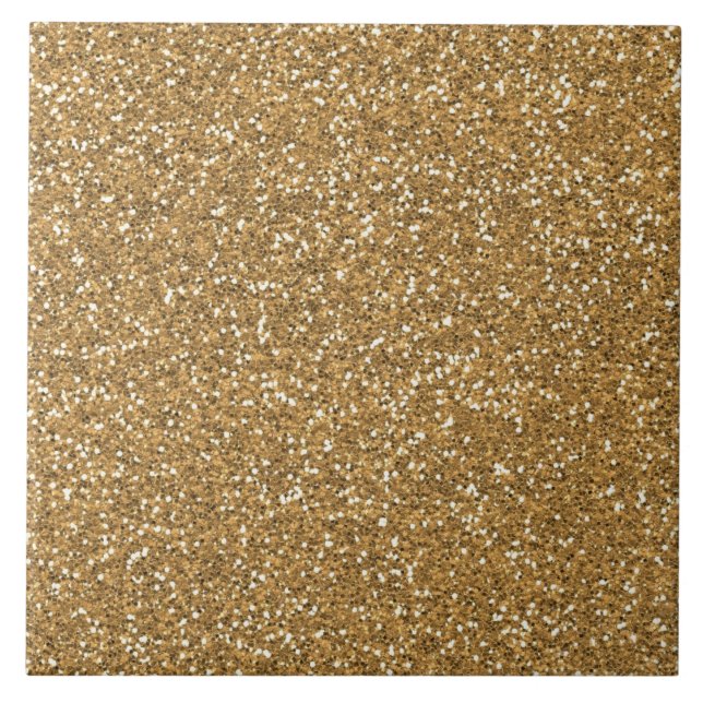Carreau En Céramique Parties scintillant Gold Glam Faux (Devant)
