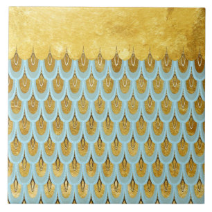 Carreau En Céramique Parties scintillant Turquoise bleu brillant Balanc