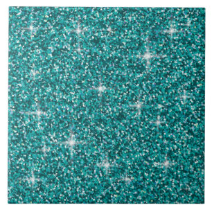 Carreau En Céramique parties scintillant Turquoise irisée