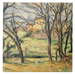 Carreau En Céramique Paul Cezanne - Arbres et Maisons