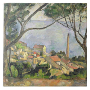 Carreau En Céramique Paul Cezanne la mer au l'Estaque, 1878