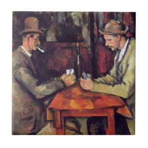 Carreau En Céramique Paul Cézanne - Les Joueurs de cartes Peinture d'ar
