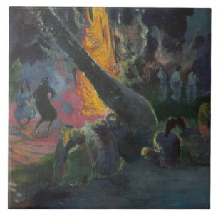 Carreau En Céramique Paul Gauguin - Upa Upa (The Fire Dance)