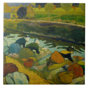 Carreau En Céramique Paul Gauguin - Washerwomen