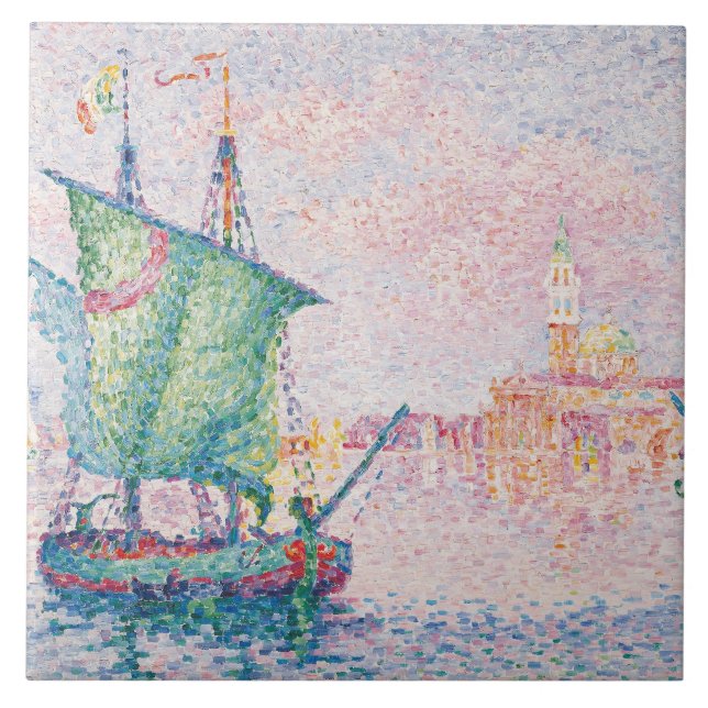 Carreau En Céramique Paul Signac - Venise, Le Nuage Rose (Devant)