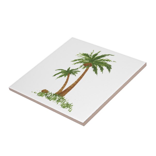 Carreau En Céramique Paume TreeTile 4.25x4.25 " (Côté)