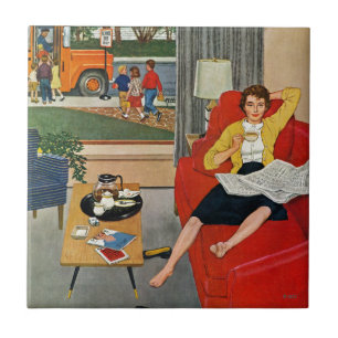 Carreau En Céramique Pause-café de matin