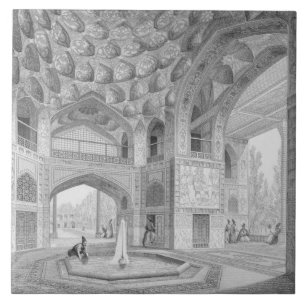 Carreau En Céramique Pavillon des huit paradis, à Isphahan, de