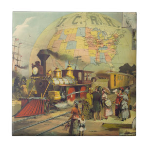 Carreau En Céramique Pays de train de PIÈCE EN T