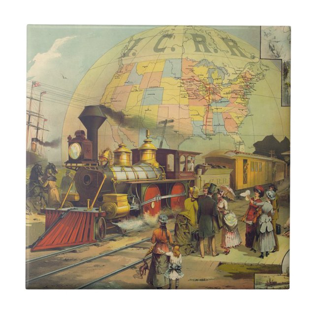 Carreau En Céramique Pays de train de PIÈCE EN T (Devant)