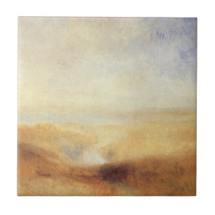 Carreau En Céramique Paysage avec une baie fluviale lointaine par Josep