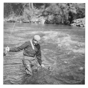 Carreau En Céramique Pêche d'homme