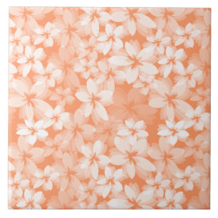 Carreau En Céramique Pêche florale