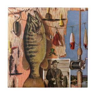 Carreau En Céramique Pêche toujours de la vie par John Atherton