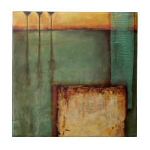 Carreau En Céramique Peinture abstraite avec des clés de piano