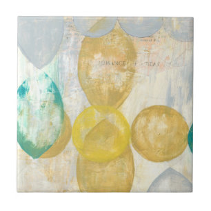 Carreau En Céramique Peinture abstraite moderne sur le papier journal