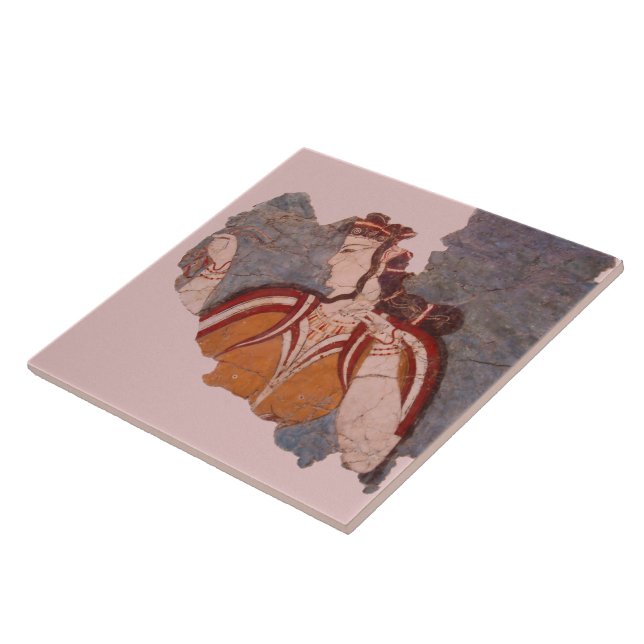 Carreau En Céramique Peinture murale minoenne (Côté)
