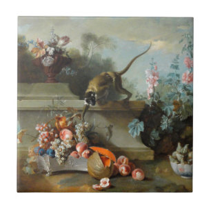Carreau En Céramique Peinture rococo pendant l'année de la tuile de