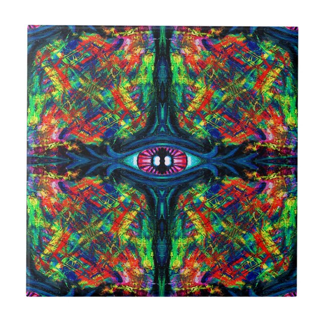 Carreau En Céramique Peinture tordue et trompeuse (Devant)