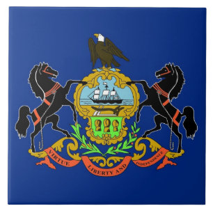 Carreau En Céramique Pennsylvanie State Flag Tile